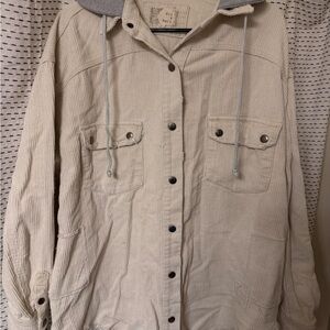 Oli & Hali Cream Corduroy Jacket - Buckle